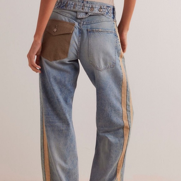 We The Free Zambi Slouchy Boyfriend jeans size 33 Free People - Picture 2 of 9